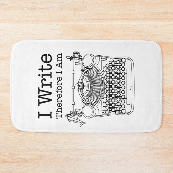 Item preview, I Write Therefore I Am Author Writer Typewriter designed and sold by GrandeDuc.