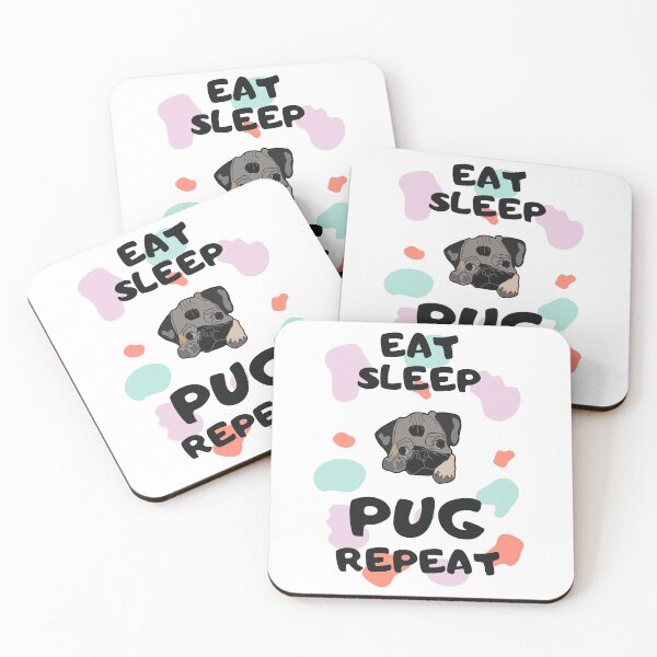 Item preview, EAT SLEEP PUG REPEAT designed and sold by starshiporion.