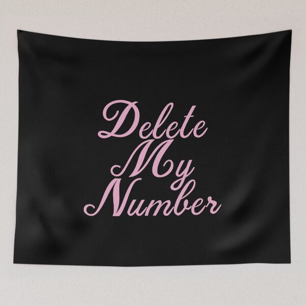 Item preview, Delete My Number designed and sold by Profashionall.