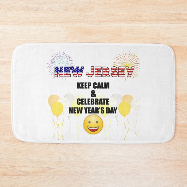 Item preview, New Jersey Keep Calm & Celebrate New Year Day | New Jersey Edition designed and sold by BestBash.