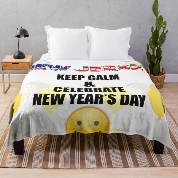 Item preview, New Jersey Keep Calm & Celebrate New Year Day | New Jersey Edition designed and sold by BestBash.