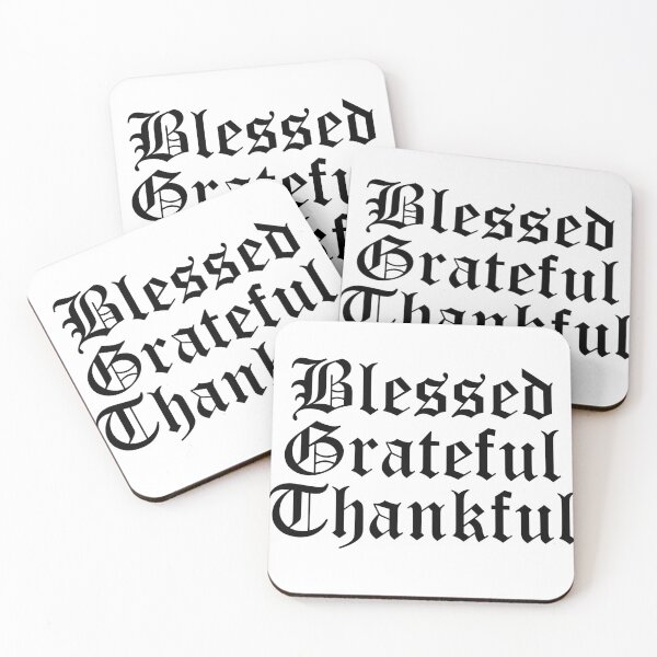 Item preview, Blessed Grateful Thankful designed and sold by Profashionall.