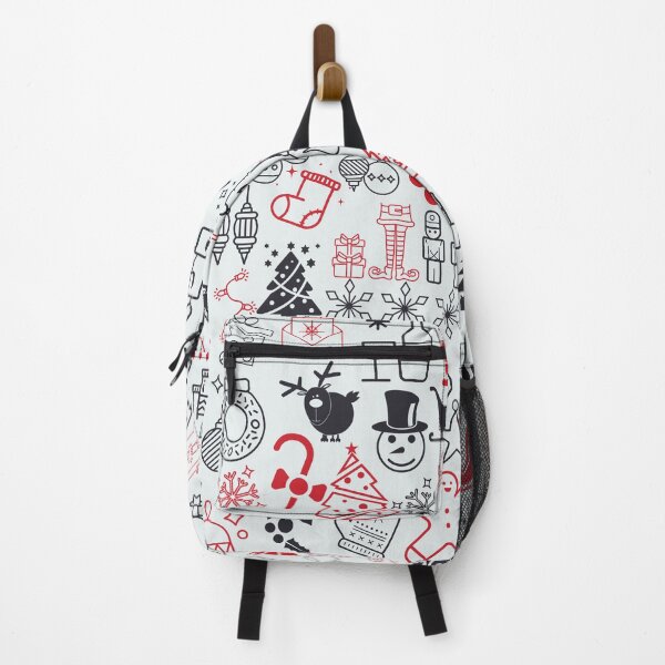 Item preview, Fun Christmas doodle White Red Black collection by Studio M & Co designed and sold by Studio M & Co..
