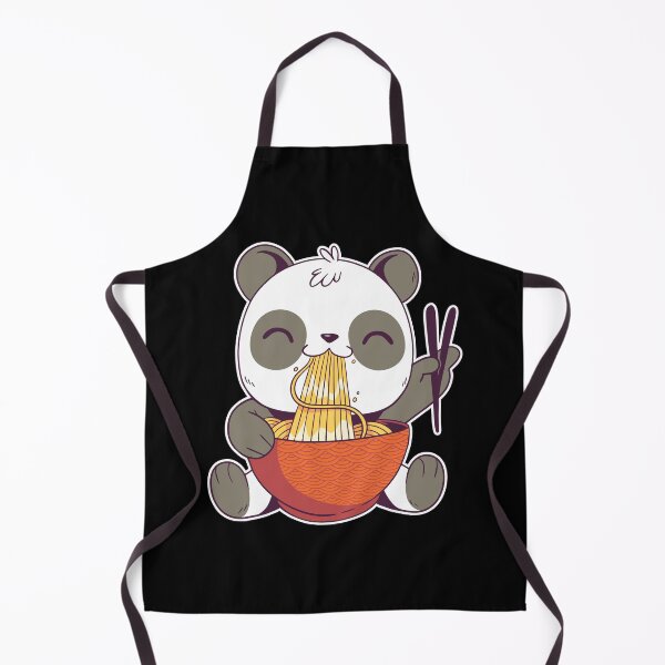Item preview, Funny Cute Panda Eating Ramen designed and sold by DeeSignTShirts.