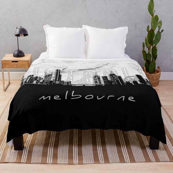 Item preview, melbourne skyline marble designed and sold by BekimART2.