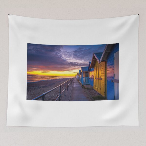 Item preview, Sunrise over Cromer Beach Huts designed and sold by dp-images.