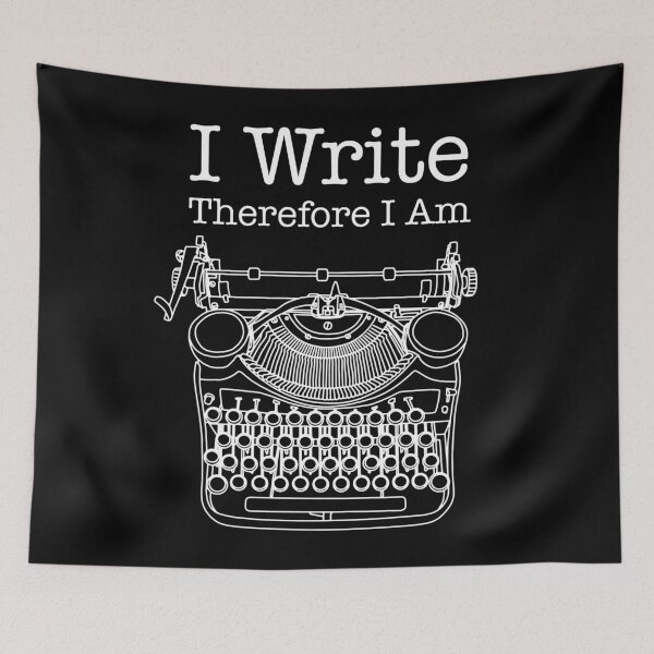 Item preview, I Write Therefore I Am Author Writer Typewriter designed and sold by GrandeDuc.