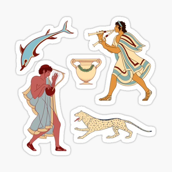 Etruscan Tomb Paintings Pack Sticker