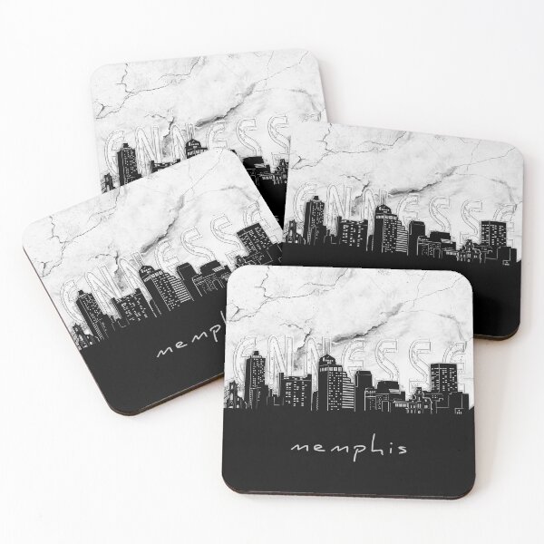 Item preview, memphis skyline marble designed and sold by BekimART2.