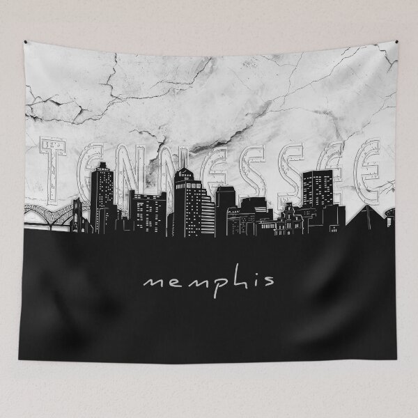 Item preview, memphis skyline marble designed and sold by BekimART2.