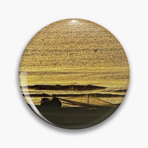 Item preview, Fishing Boat Seashore Beach Sunset designed and sold by Anna Lemos.