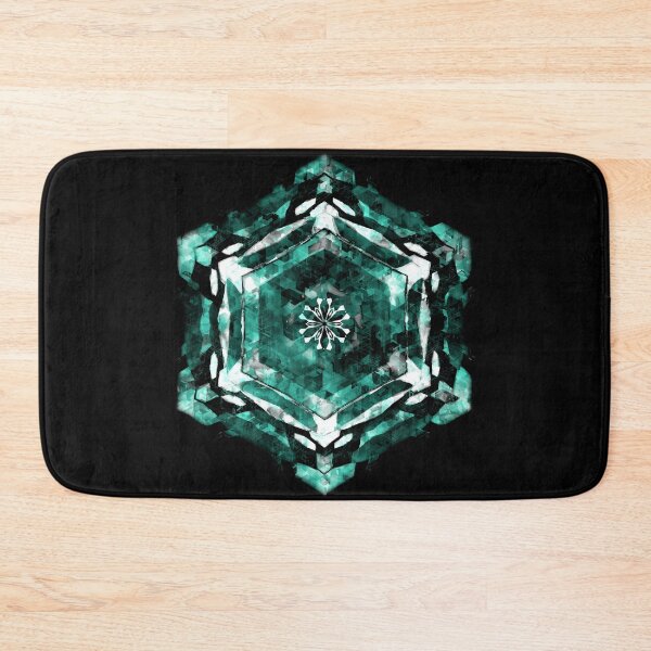 Item preview, Emerald Cyber Snowflake designed and sold by MagicBeanDreams.