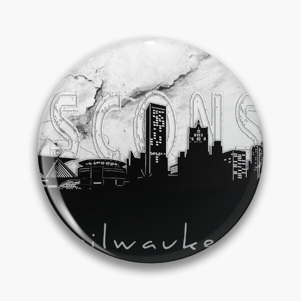 Item preview, milwaukee skyline marble designed and sold by BekimART2.