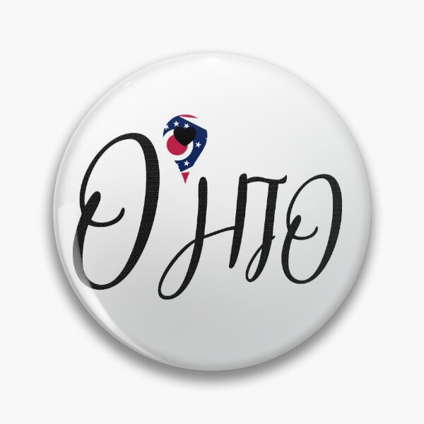Item preview, Ohio Love Location Pin designed and sold by ElevenGraphics.