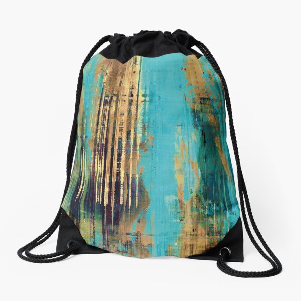 Abstract art Drawstring Bag