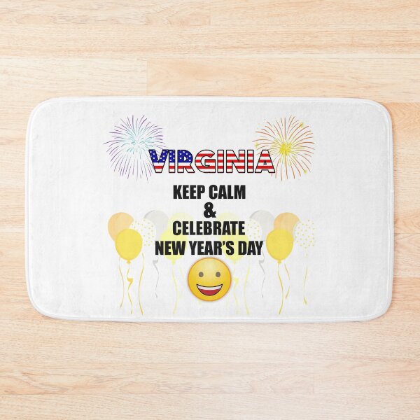 Item preview, Virginia Keep Calm & Celebrate New Year Day | Virginia Edition designed and sold by BestBash.