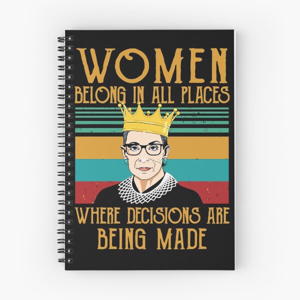 Item preview, Women belong in all places where decisions are being made - RBG Retro designed and sold by REApparelCo.