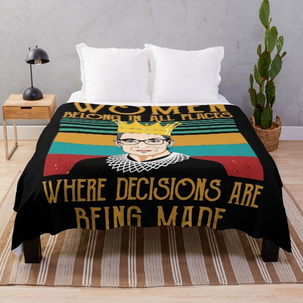 Item preview, Women belong in all places where decisions are being made - RBG Retro designed and sold by REApparelCo.