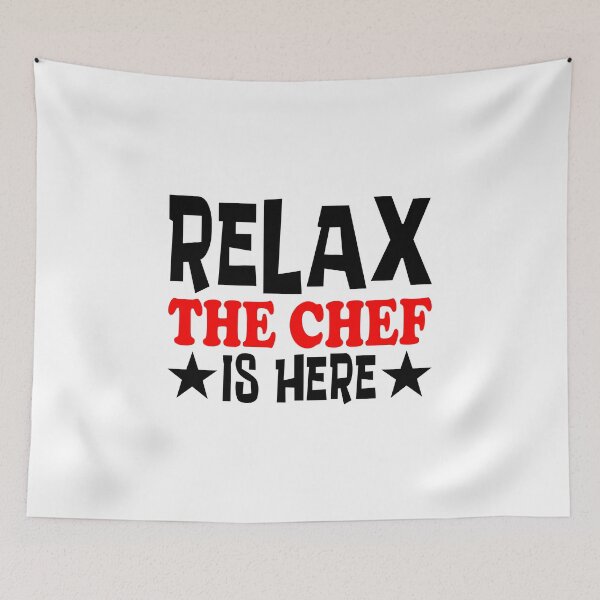 Item preview, Relax The Chef Is Here Classic Sticker And Shirt Design designed and sold by Glike.
