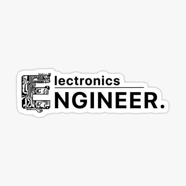 "Electronics engineer best gift (Electronics Engineering)" Sticker for