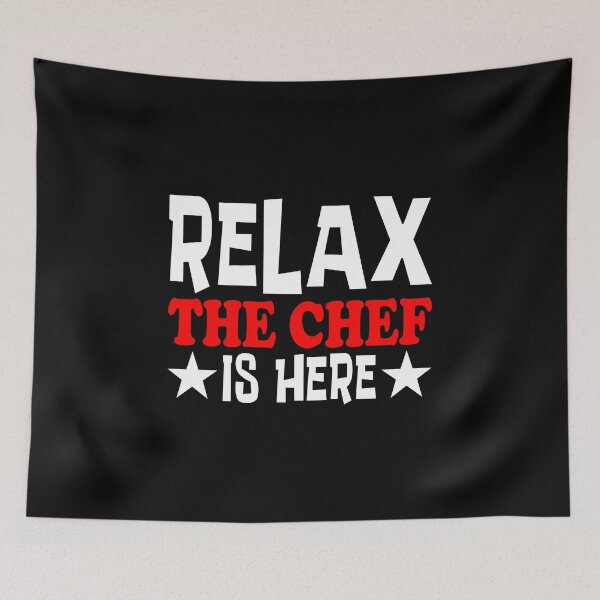 Item preview, Relax The Chef Is Here Classic Sticker And Shirt Design designed and sold by Glike.