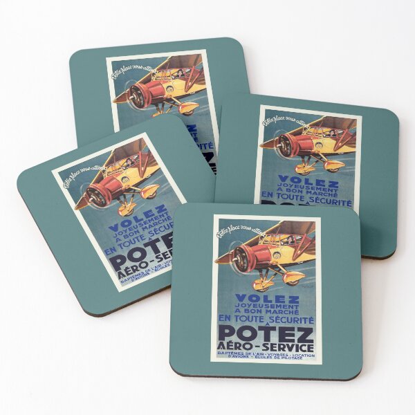 Item preview, POTEZ : Vintage 1937 Aero-Service Advertising Print designed and sold by posterbobs.