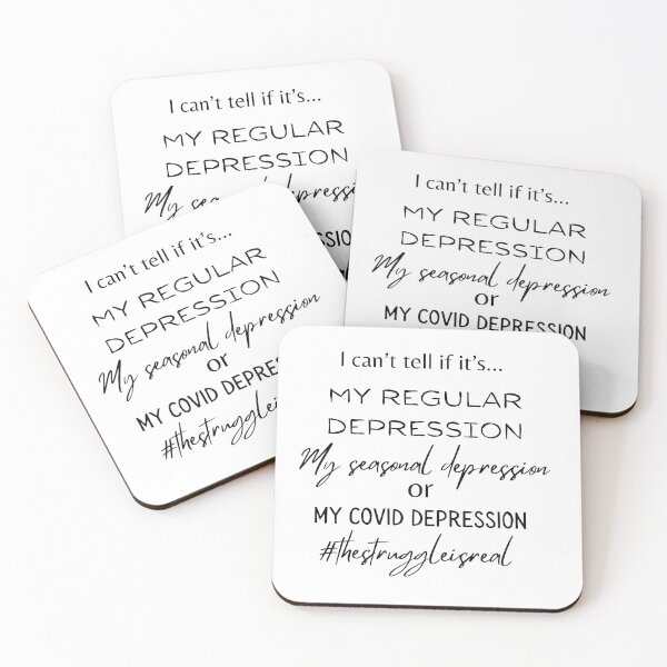 Item preview, I can't tell if it's my regular depression, my seasonal depression, or my covid depression designed and sold by aryan10.