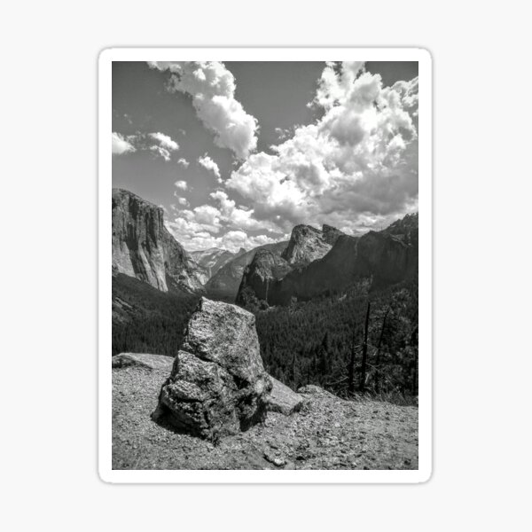 Half Dome, El Cap,Yosemite National Park Sticker