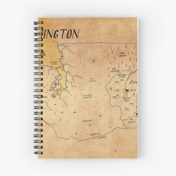 Item preview, Washington as a fantasy map designed and sold by aldayuan.