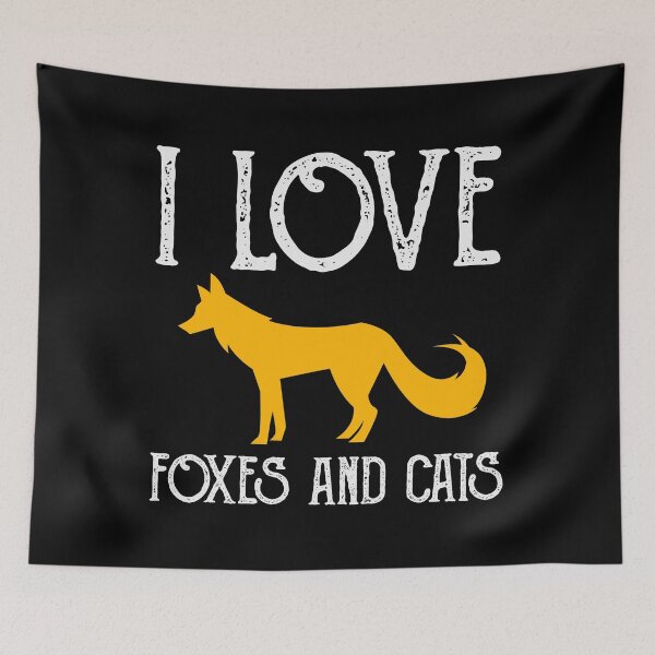 Item preview, I love foxes and cats designed and sold by ElBeDesigns.