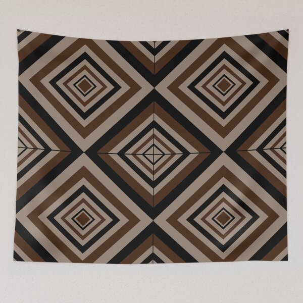 Item preview, decorative geometric illustration pattern designed and sold by ErhanArt.