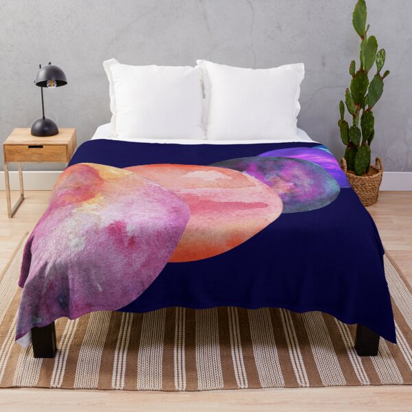 Artikelvorschau, Aquarell Planeten Raum veranschaulichen entworfen und verkauft von venus-ian.