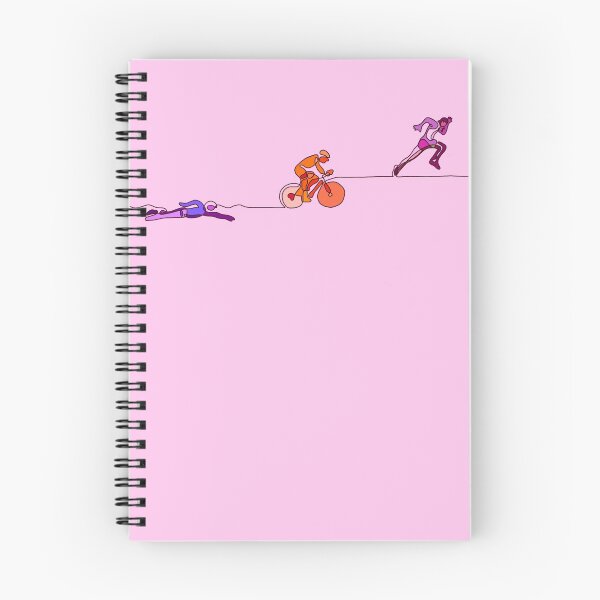 Item preview, Triathalon Line Art - Purple/Orange/Pink designed and sold by Emily Boynton.
