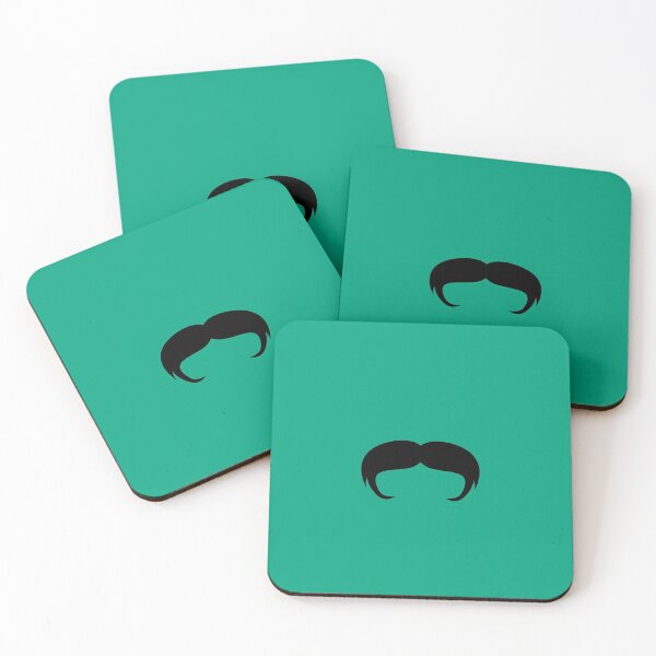 Item preview, The Rockstar Mustache Face Mask - Black designed and sold by unrealindeed.