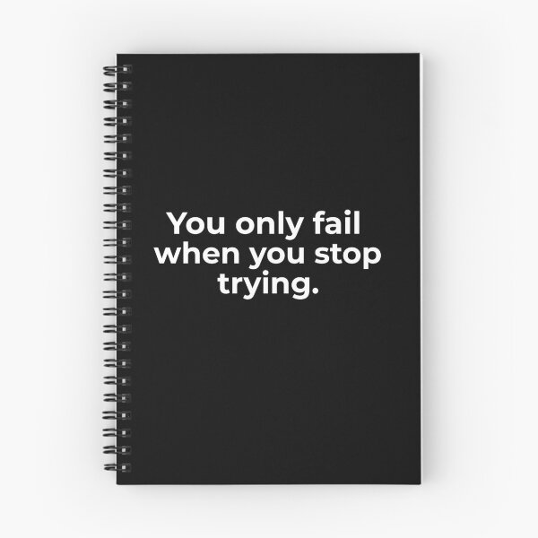 Item preview, You only fail when you stop trying. designed and sold by Fit & Fun  Gallery.