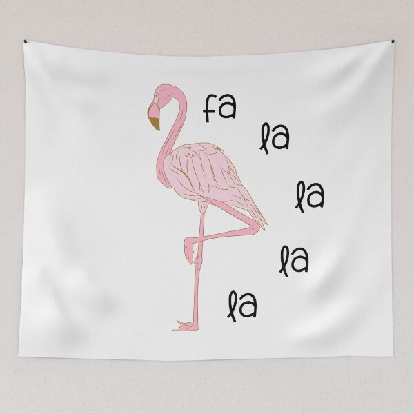 Item preview, Fa la la la la Flamingo designed and sold by Nathalie Aynié.