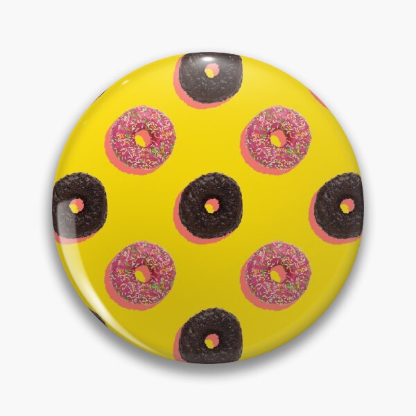 Item preview, Pink and chocolate donuts with coral shadows on a yellow background designed and sold by acidmit.