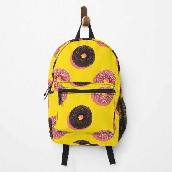 Item preview, Pink and chocolate donuts with coral shadows on a yellow background designed and sold by acidmit.
