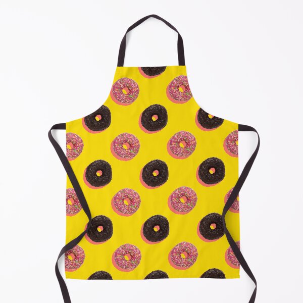 Item preview, Pink and chocolate donuts with coral shadows on a yellow background designed and sold by acidmit.