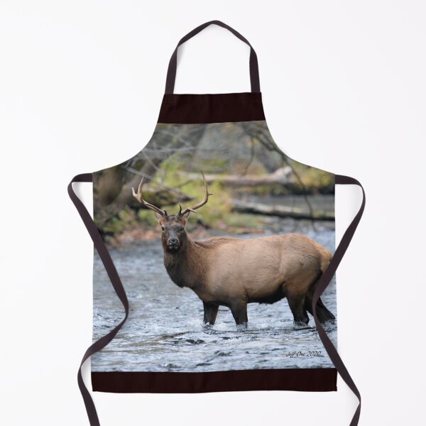 Item preview, A Bull Elk crossing the Oconaluftee River designed and sold by Jeff Ore.