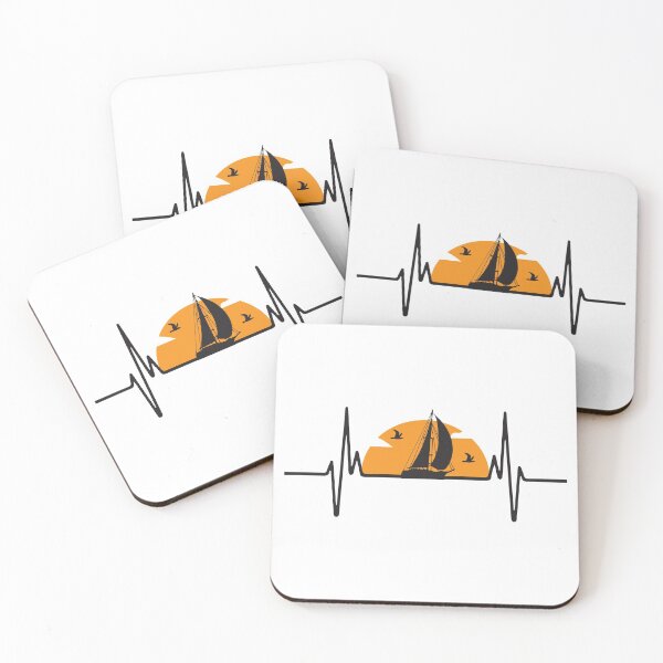 Item preview, Vintage Sailing Heartbeat- Sailing Gift Idea designed and sold by helliazidi.