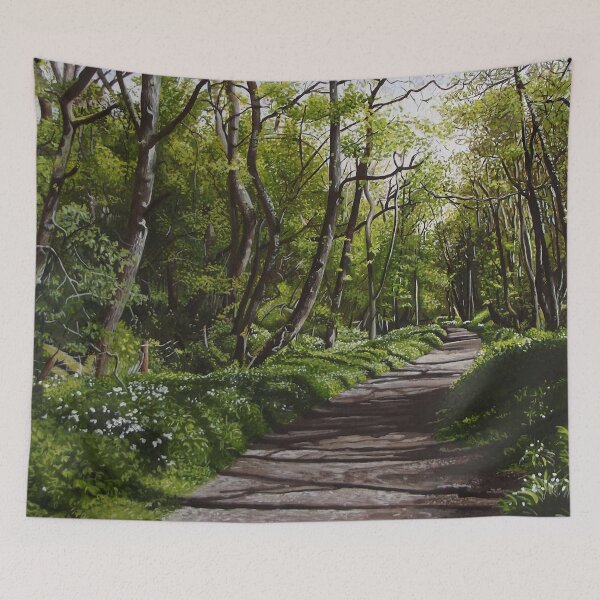 Item preview, Woodland Path to Beckhole designed and sold by WildWoodGroves.