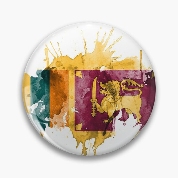 Item preview, sri lanka flag digital watercolor designed and sold by lipedesigns.