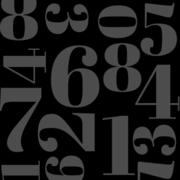Artwork thumbnail, Numbers pattern by CrazyHowCool
