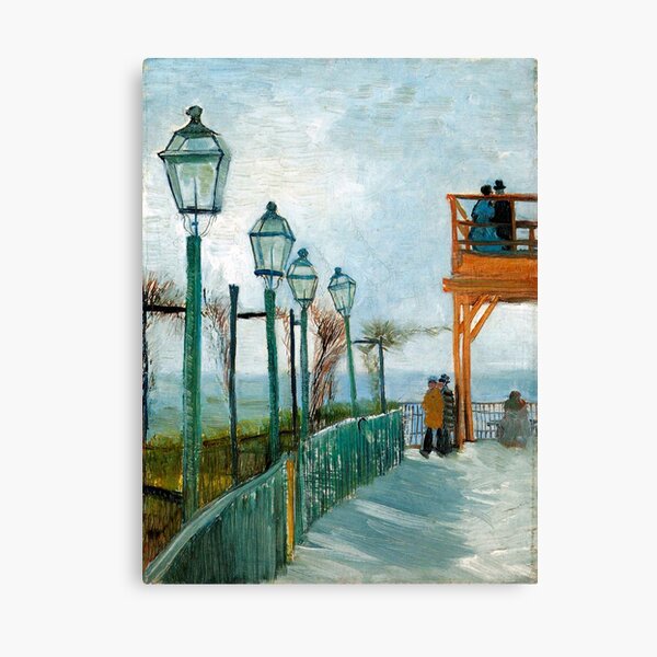 Belvedere Overlooking Montmartre - Vincent van Gogh Canvas Print