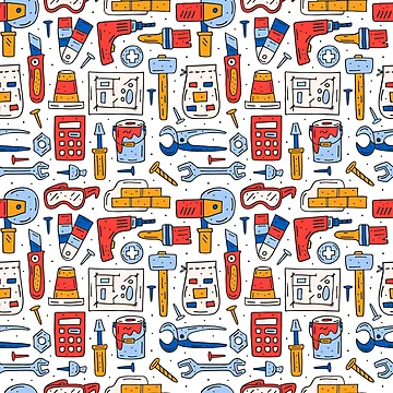 Artwork thumbnail, Home Repair Tools Pattern by TSlayerMerch