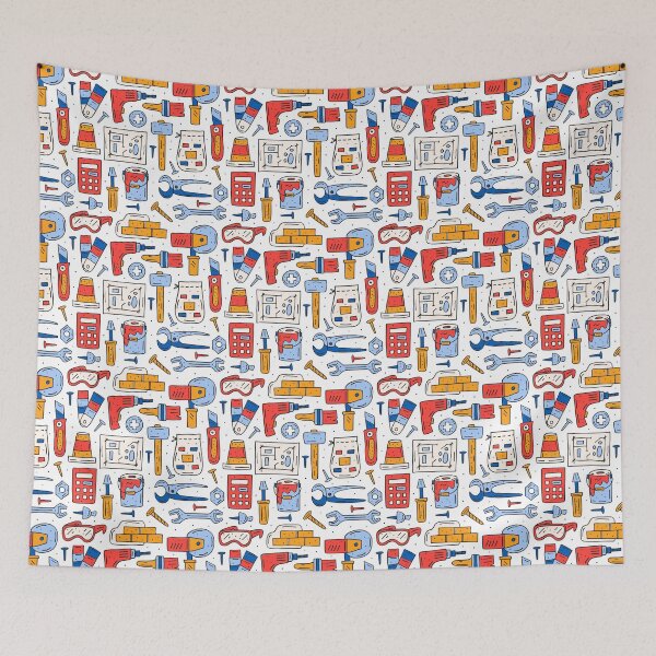 Item preview, Home Repair Tools Pattern designed and sold by TSlayerMerch.