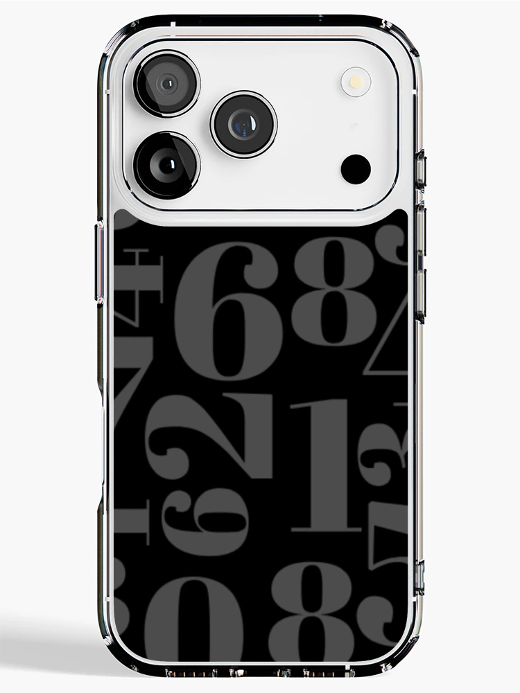 Thumbnail 1 of 5, iPhone Case, Numbers pattern designed and sold by CrazyHowCool.