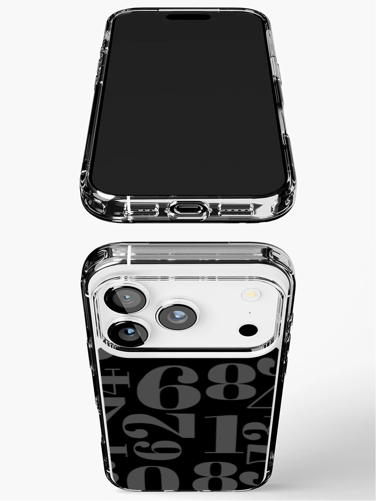 Thumbnail 3 of 5, iPhone Case, Numbers pattern designed and sold by CrazyHowCool.