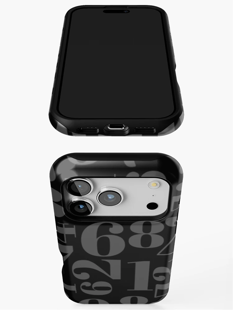 Thumbnail 3 of 4, iPhone Case, Numbers pattern designed and sold by CrazyHowCool.
